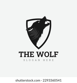 Howling wolf symbol vector illustration