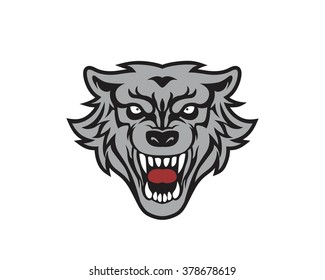 howling wolf vector