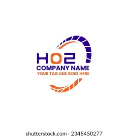 Logo de la carta HOZ diseño creativo con gráfico vectorial, logotipo HOZ simple y moderno. Diseño de alfabetos lujosos HOZ  