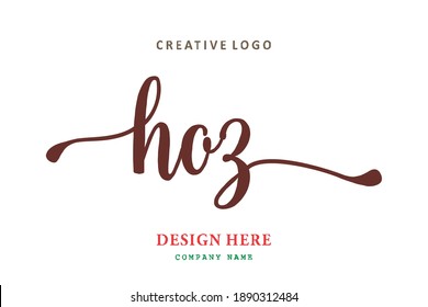 HOZ lettering logo is simple, easy to understand and authoritative