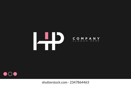 HP Alphabet Buchstaben Initial Monogram Logo PH, H und P