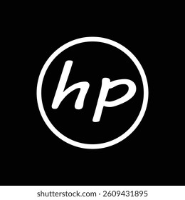 hp brand logo design ,vector file,