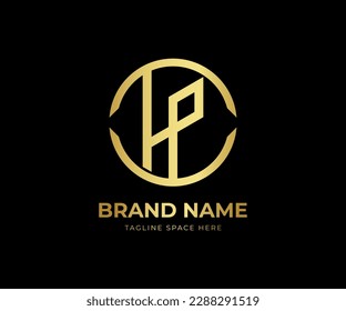 HP creative letter branding professional logo. Letter logo for HP 