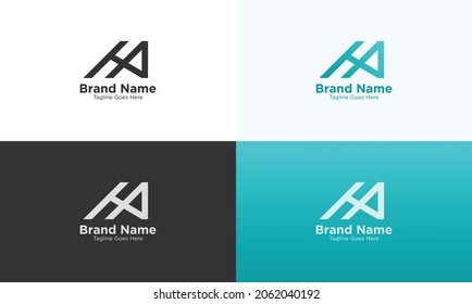 HP And HA Letter Logo Design Vector Template.