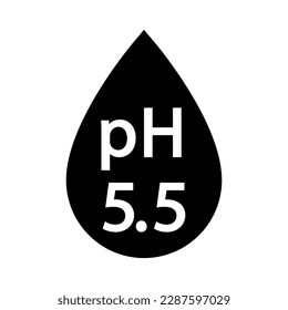 Vector de icono HP. signo de ilustración de la piel de balance neutro.