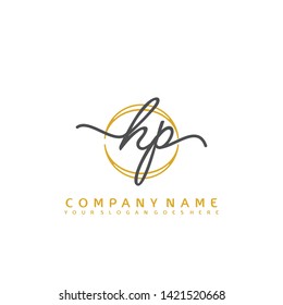 HP Initial handwriting logo concept