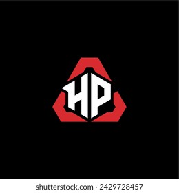HP Initial Logo Modernes und futuristisches Konzept für eSport oder Gaming Logo