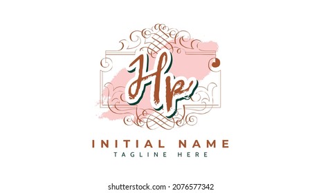 Hp Initials, handwriting logo vector