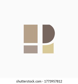 hp letter initials logo vector