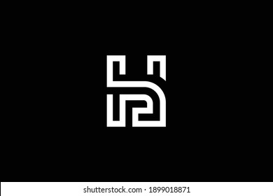 HP letter logo design on luxury background. PH monogram initials letter logo concept. HP icon design. PH elegant and Professional white color letter icon on black background.