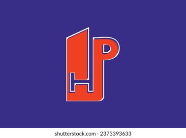 HP letter logo and icon design template