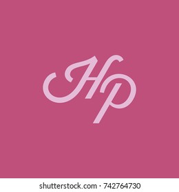 HP Letter logo with square background