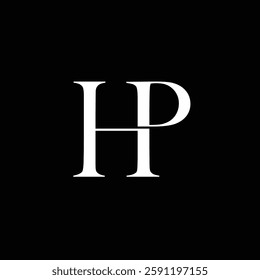 HP letter logo vector stcok 