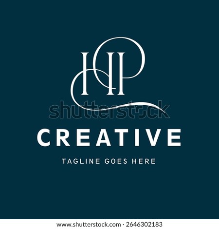 HP letter Type Logo Design vector Template, Abstract Letter HP logo Design, HPlogo vector, HP icon vector, HP beauty
