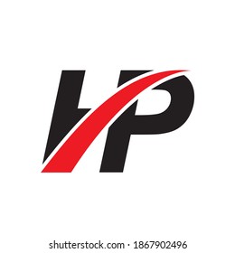 HP LETTER VEKTORLOGO-DESIGN