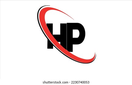 HP LETTER VECTOR LOGO DESIGN