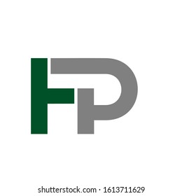 hp logo design simple modern template