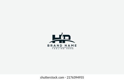 HP Logo Design Template Vector Graphic Branding Element.