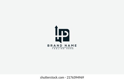 HP Logo Design Template Vector Graphic Branding Element.