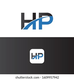 HP Logo Letter Design Template Element