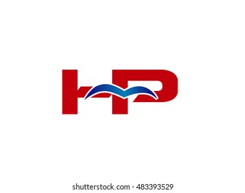 HP Logo. Vector Graphic Branding Letter Element
