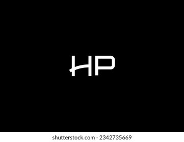 Design des Logos von HP Monogram und Logo von Buchstaben