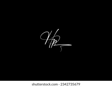HP monogram logo design and letter logo design