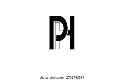 HP, PH ABSTRACT LETTER LOGO MONOGRAM