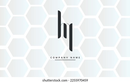 Monogramm des Logos für abstrakte HP, PH