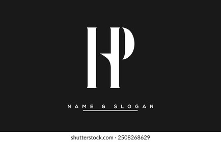 HP, PH Abstrakte Buchstaben Logo-Monogramm