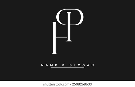 HP, PH Abstrakte Buchstaben Logo-Monogramm