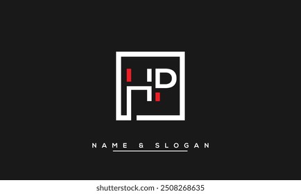 HP, PH Letras abstratas Monograma de logotipo
