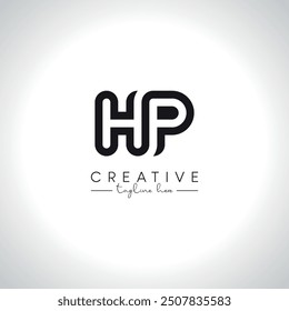 HP PH Alphabet Letters Monogram Logo Design. Initial Vector Symbol.