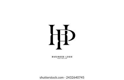HP, PH, H, P, Abstract Letters Logo Monogram