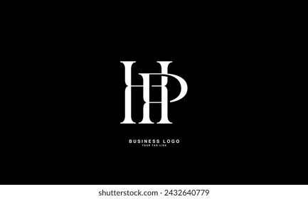 HP, PH, H, P, abstrakte Buchstaben Logo Monogramm