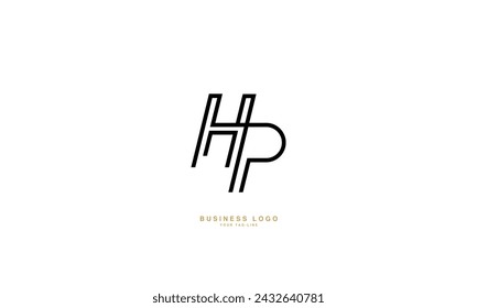HP, PH, H, P, Letras abstractas Logo mONOGRAM