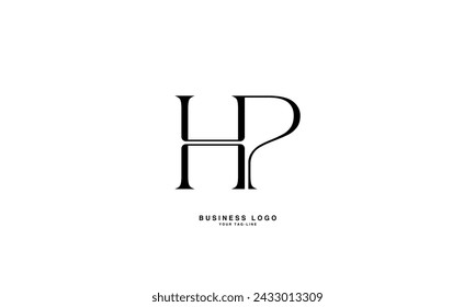 HP, PH, H, P, Abstract Letters Logo mONOGRAM