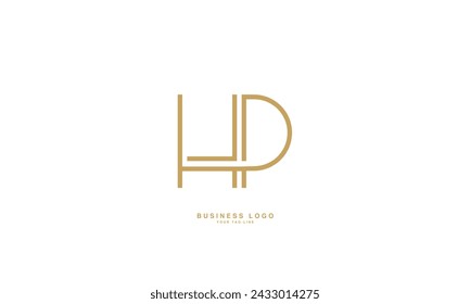 HP, PH, H, P, Abstract Letters Logo Monogram
