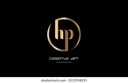 HP, PH, H, P abstract letters logo monogram