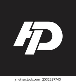 HP or PH initial based alphabet icon logo, minimal elegant art icon and  professional trendy logo design
