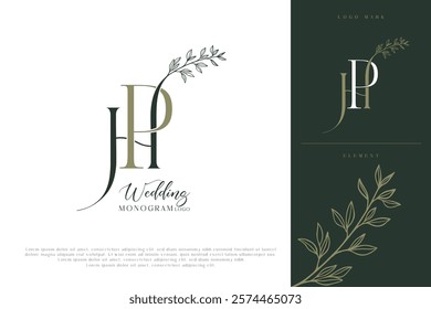 HP PH Initial Wedding Logo Monogram