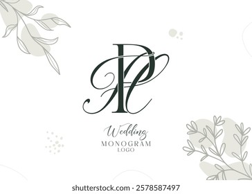 HP PH Initial Wedding Logo Monogram