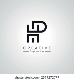 HP PH Letter Modern Artistic Logo Design. Initial Based Vector Template.