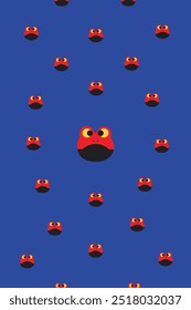 Walpaper HP com ilustração de sapo