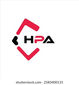 HPA creative minimalist letter logo. HPA unique vector initials alphabet letter logo design

