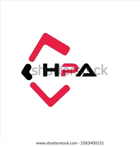 HPA creative minimalist letter logo. HPA unique vector initials alphabet letter logo design
