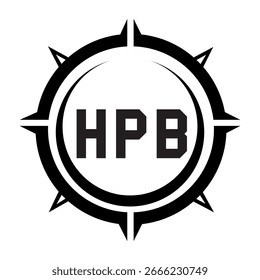 Diseño de letra HPB. Diseño del logotipo de la tecnología de la letra de HPB en un fondo blanco. Diseño del logotipo de HPB Monogram para un empresario y un negocio.