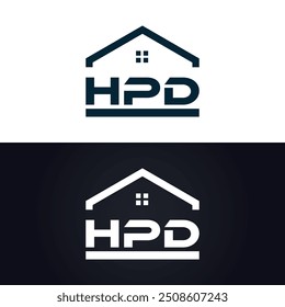 HPD logo. H P D design. White HPD letter. HPD, H P D letter logo design. 