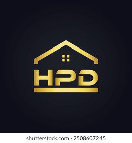 HPD logo. H P D design. White HPD letter. HPD, H P D letter logo design. 