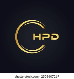 HPD logo. H P D design. White HPD letter. HPD, H P D letter logo design. 